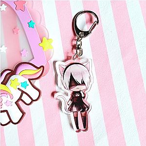 Nier Game Automaton Key Q Keychain Acrylic Style Women'S Jewelry Bag AT2302 Official Merch