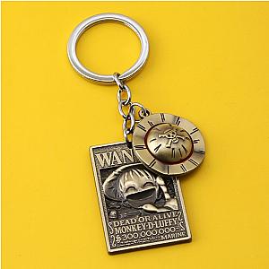 Part Animated Key Hat Luffy Zoro Sanji Wanted Key Holder Car Key Bag Keychain Charm AT2302 Official Merch