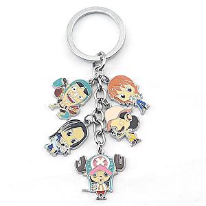 Part Animated Car Keychain Charm Handbag Pendant Key Ring Keychain Hat Luffy Zoro AT2302 Official Merch