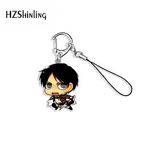 Phone Acrylic Keychain Animated Cartoon Attack Mobile Epoxy Resin Titankeychain AT2302 Official Merch