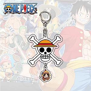 Pirate Key Piece Of The Classic Animated Logo Luffy Zoro Sanji Figures Collection Acrylic AT2302 Official Merch