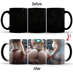 Newest Design 3 Big Ass Girls Magic Mug BSKT-149 Thermosensitive Cup Ceramic Coffee