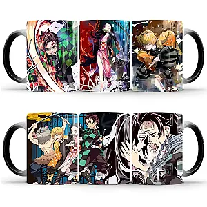 Personality Color Changing Heat Sensitive Mug Blank Anime Pattern Demon Slayer