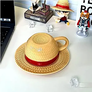 One Piece Mug Water Cup Anime Cosplay Luffy Ace Sabo Chopper Ceramic Mug