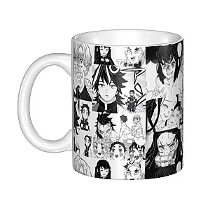 DIY Anime Kimetsu No Yaiba Ceramic Mug Custom Demon Slayer Manga Coffee Cup