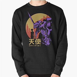 Air Gear Sweaters, Neon Genesis Evangelion Sweaters - Neon Genesis Evangelion Retro Vintage Pullover Sweatshirt RB0801