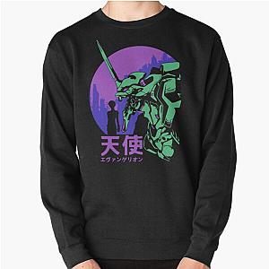 Air Gear Sweaters, Neon Genesis Evangelion Sweaters - Neon Genesis Evangelion Retro Vintage Pullover Sweatshirt RB0801