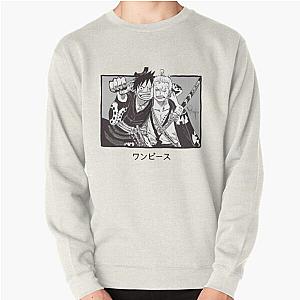 One Piece Sweaters - Luffy and zoro - one piece Pullover Sweatshirt RB0801