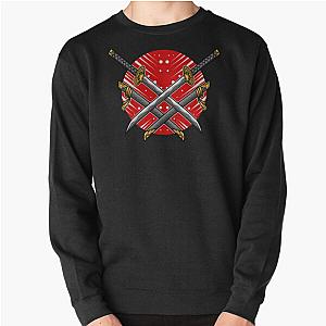 Japanese Katana Illustration Pullover Sweatshirt RB0901