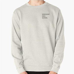 Haikyuu Sweaters - Karasuno Uniform Practice Shirt Design (Black Print) Pullover Sweatshirt RB0901