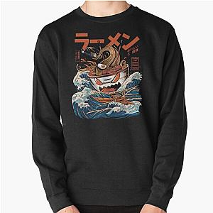 The black Great Ramen Pullover Sweatshirt RB0901