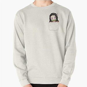 Demon Slayer Sweatshirts - Nezuko Pocket Pullover Sweatshirt RB2212