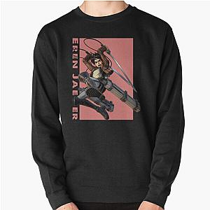 Attack on Titan Sweatshirts - Eren Jeager - AOT Pullover Sweatshirt RB2212