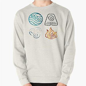 Avatar: The Last Airbender Sweatshirts - Avatar the Last Airbender Element Symbols Pullover Sweatshirt RB2212