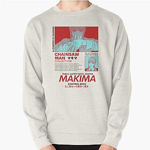 Chainsaw Man Sweatshirts - Makima Red - Chainsaw Man Pullover Sweatshirt RB2212