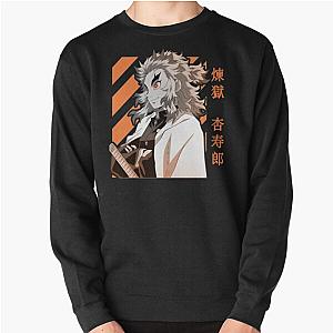 Demon Slayer Sweatshirts - Kyojuro Rengoku Demon Slayer Kimetsu No Yaiba Design Pullover Sweatshirt RB2212