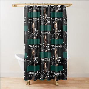 Anna Kendrick Black Aesthetic Shower Curtain