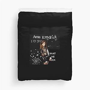 Anna Kendrick Black Aesthetic Duvet Cover.