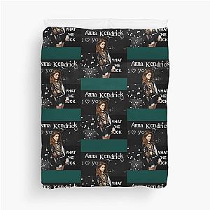 Anna Kendrick Black Aesthetic Duvet Cover