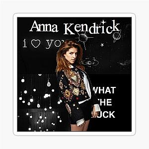Anna Kendrick Black Aesthetic Sticker