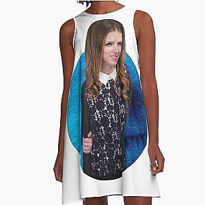 Anna Kendrick Navy A-Line Dress