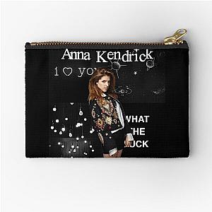 Anna Kendrick Black Aesthetic Zipper Pouch