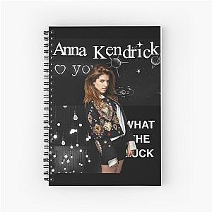 Anna Kendrick Black Spiral Notebook
