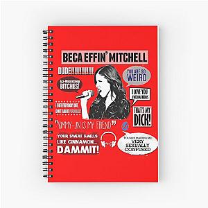 Beca Mitchell Pitch Perfect Anna Kendrick Bechloe Spiral Notebook