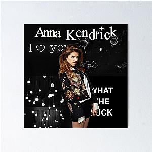 Anna Kendrick Black Aesthetic Poster