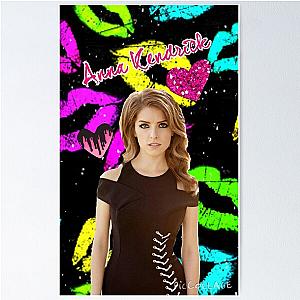Anna Kendrick Neon Design Poster