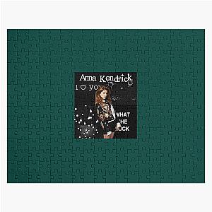 Anna Kendrick Black Aesthetic Jigsaw Puzzle