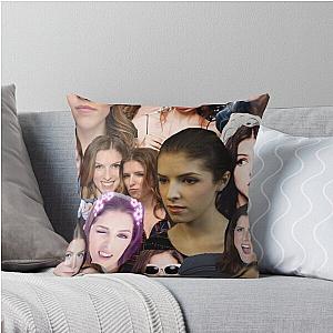 Anna Kendrick Collage Throw Pillow