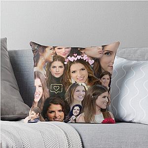 Anna Kendrick Collage Throw Pillow