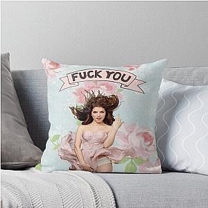 Anna Kendrick F You Throw Pillow