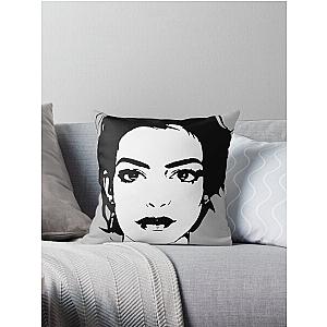 Blue and White Anne Hathaway Throw Pillow