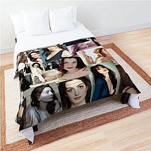 Anne Hathaway Photo Collage Comforter