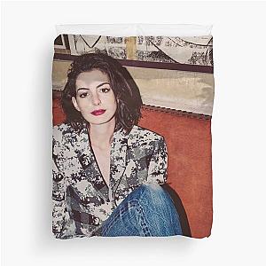 Anne Hathaway Art Duvet Cover