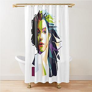 Anne Hathaway Portrait Shower Curtain