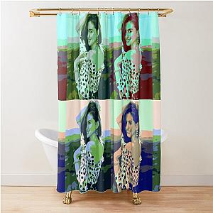 Anne Hathaway Pop Art Shower Curtain