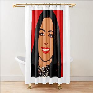 Anne Hathaway  Shower Curtain by Paul Cemmick