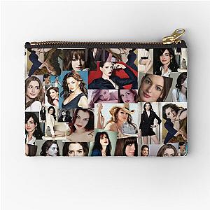 Anne Hathaway Photo Collage Zipper Pouch