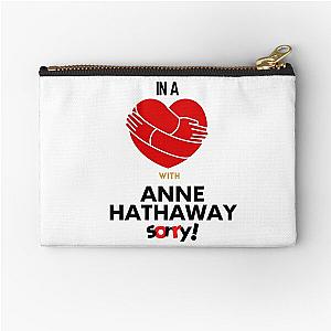 In a Relationship with Anne Hathaway Zipper Pouch