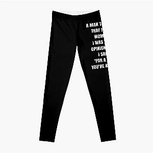 Anne Hathaway Quote QWOB Poster Graphix Leggings
I was very opinionated.  I said for a man youre kind of ignorant