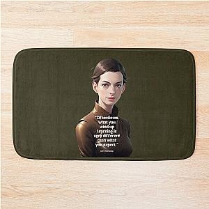 Anne Hathaway Quote Bath Mat