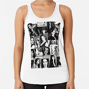 Anne Hathaway Photo Collage Black Aesthetics Version Racerback Tank Top
