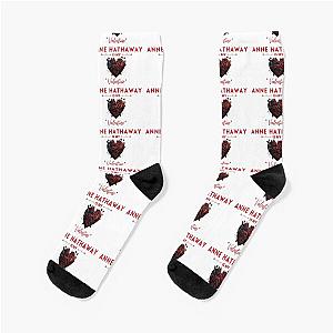 Anne Hathaway Valentine Socks