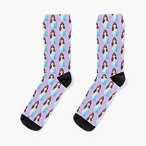 Anne Hathaway Cartoon Socks