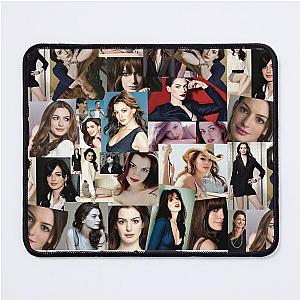 Anne Hathaway Photo Collage Mouse Pad