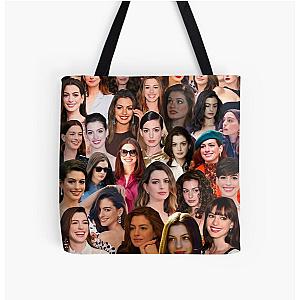 Anne Hathaway Photo Collage Tote Bag
