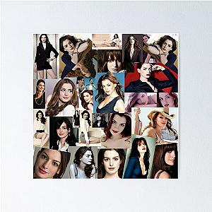 Anne Hathaway Photo Collage Poster